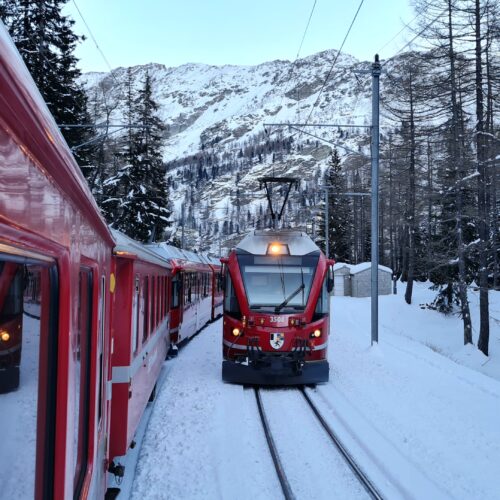 treno rosso Natale