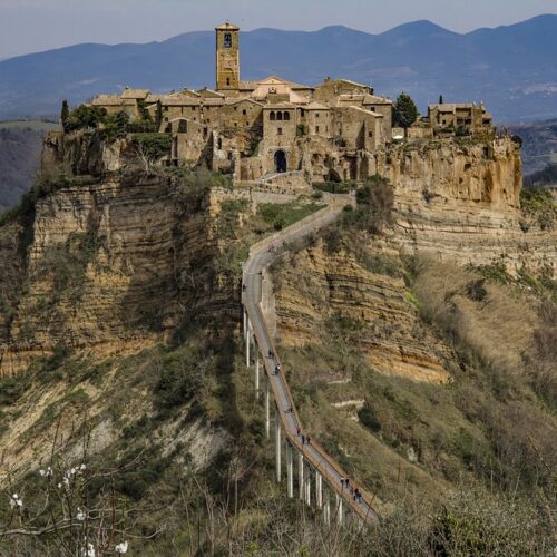 percorso su montagna